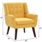 HUIMO Set of 2 Modern Tufted Accent Chair