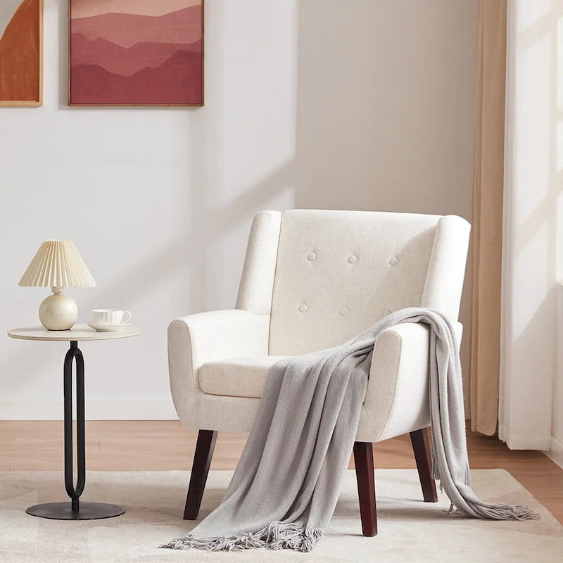 HUIMO Set of 2 Modern Tufted Accent Chair
