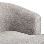 SEYNAR Modern Upholstered Round Swivel Barrel Armchair for Living Room