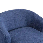 SEYNAR Modern Upholstered Round Swivel Barrel Armchair for Living Room