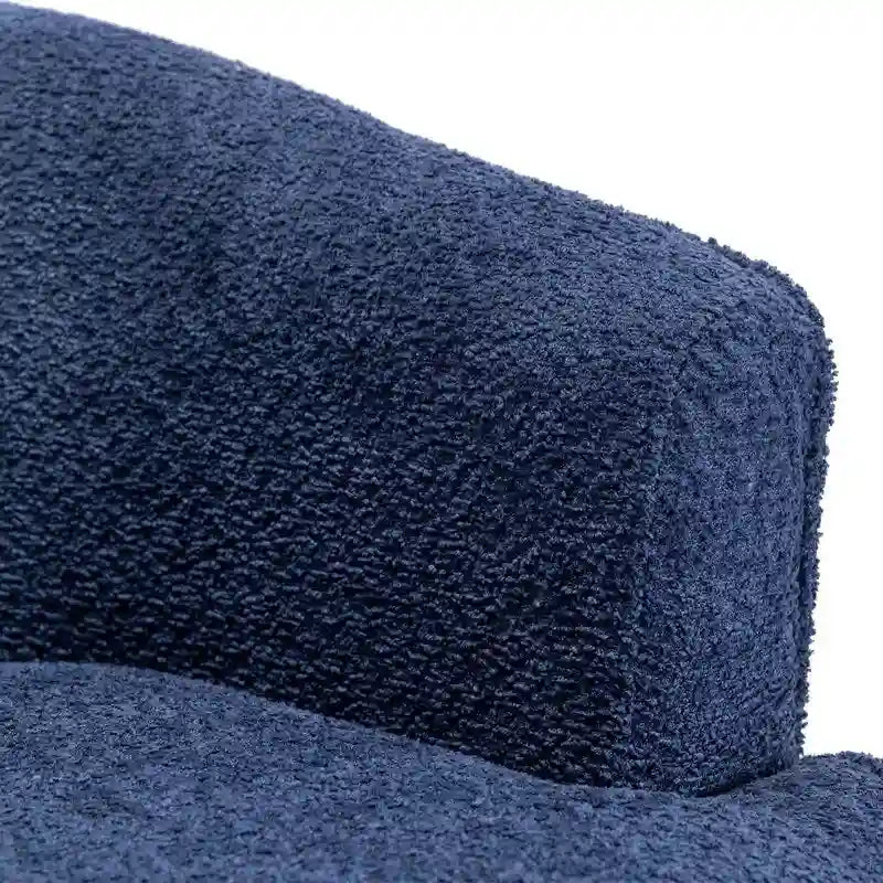 SEYNAR Modern Upholstered Round Swivel Barrel Armchair for Living Room