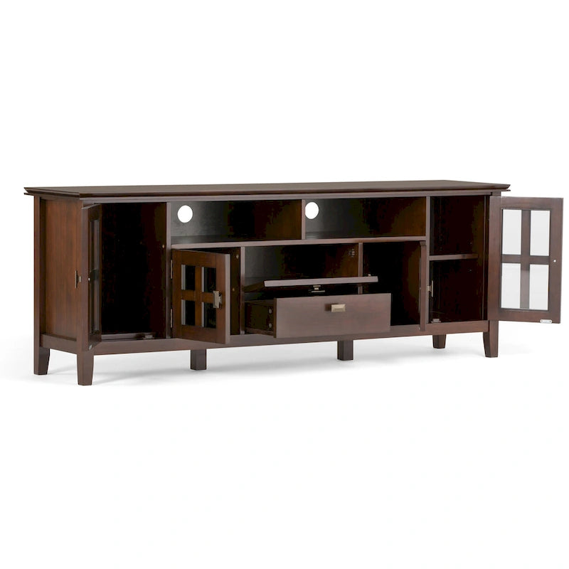 WYNDENHALL Stratford SOLID WOOD 72 Wide TV Media Stand For TVs up to 80