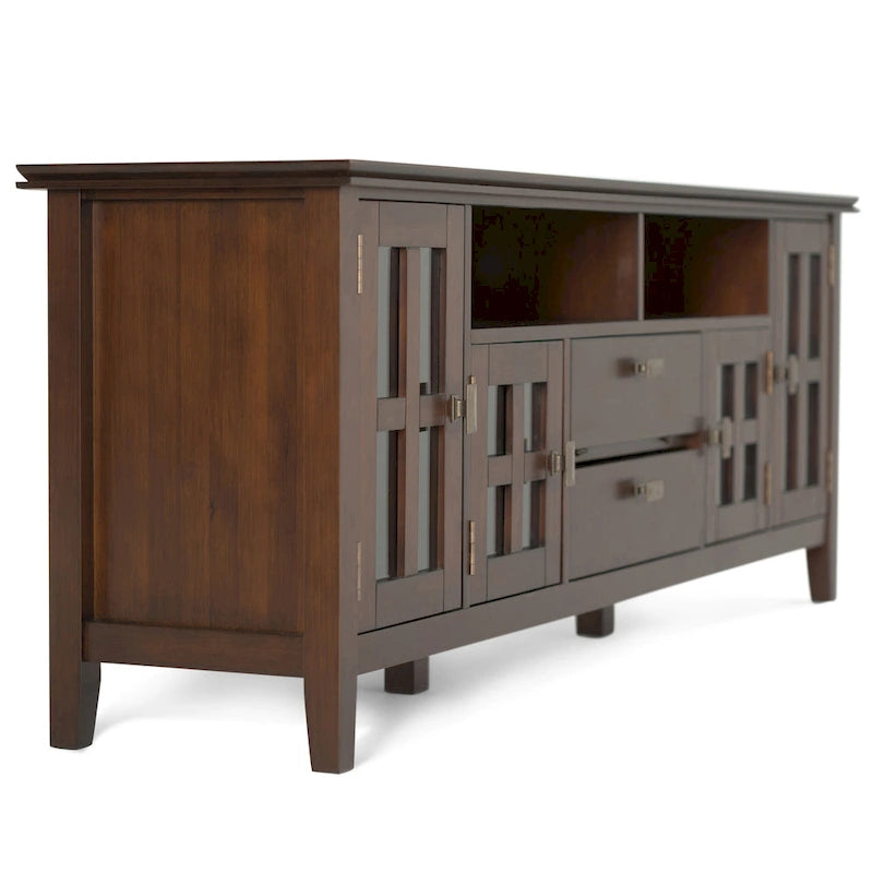 WYNDENHALL Stratford SOLID WOOD 72 Wide TV Media Stand For TVs up to 80