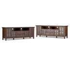 WYNDENHALL Stratford SOLID WOOD 72 Wide TV Media Stand For TVs up to 80