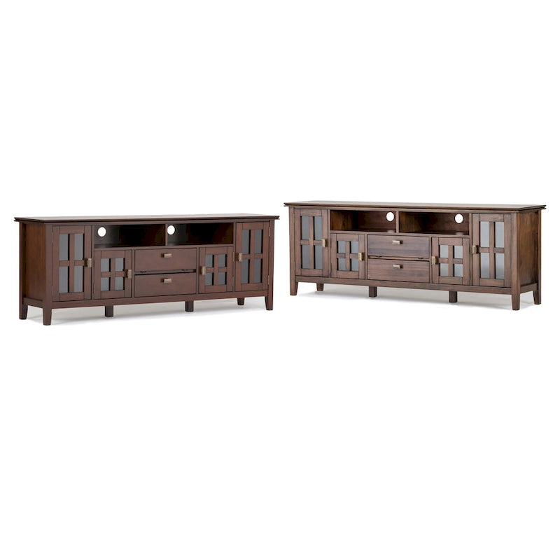 WYNDENHALL Stratford SOLID WOOD 72 Wide TV Media Stand For TVs up to 80