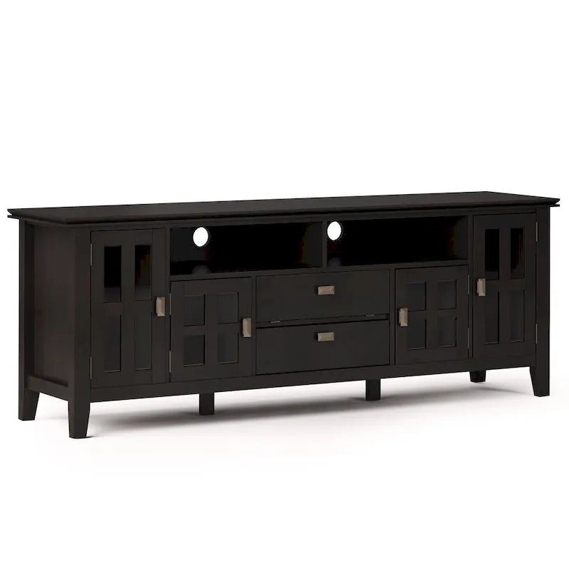 WYNDENHALL Stratford SOLID WOOD 72 Wide TV Media Stand For TVs up to 80