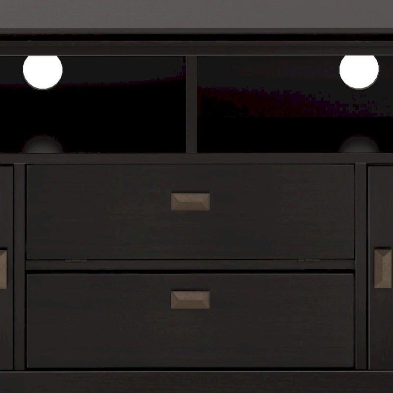 WYNDENHALL Stratford SOLID WOOD 72 Wide TV Media Stand For TVs up to 80
