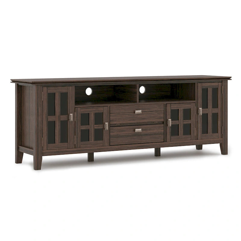 WYNDENHALL Stratford SOLID WOOD 72 Wide TV Media Stand For TVs up to 80