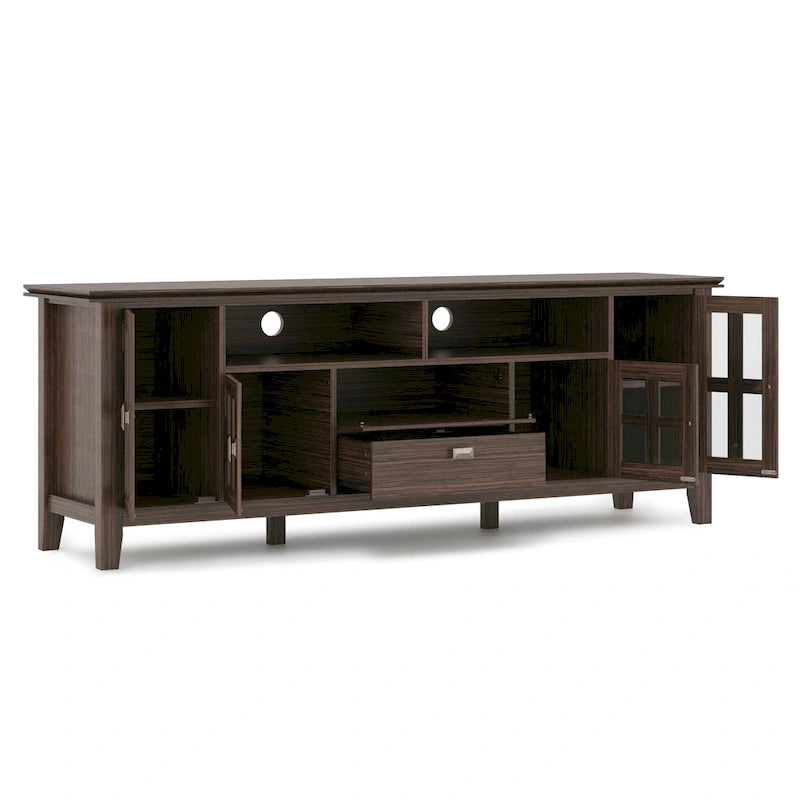 WYNDENHALL Stratford SOLID WOOD 72 Wide TV Media Stand For TVs up to 80