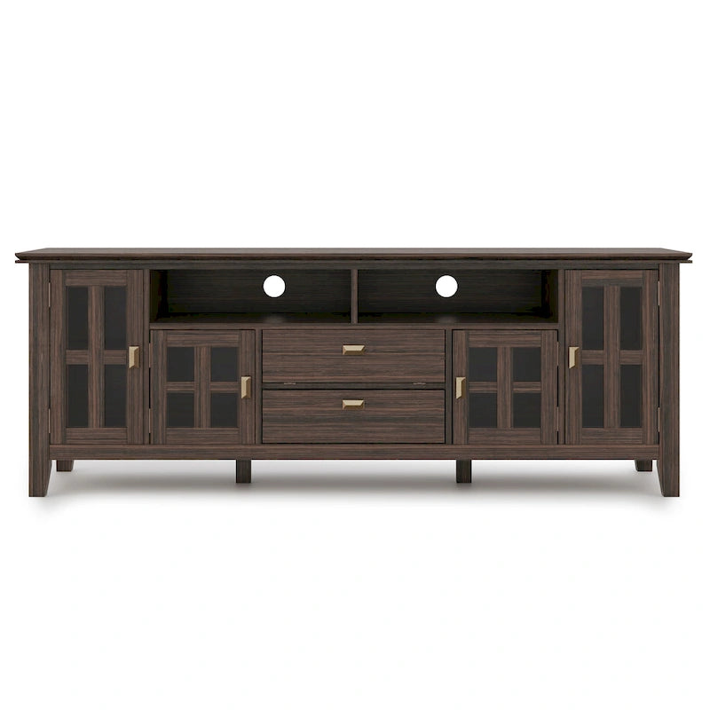 WYNDENHALL Stratford SOLID WOOD 72 Wide TV Media Stand For TVs up to 80