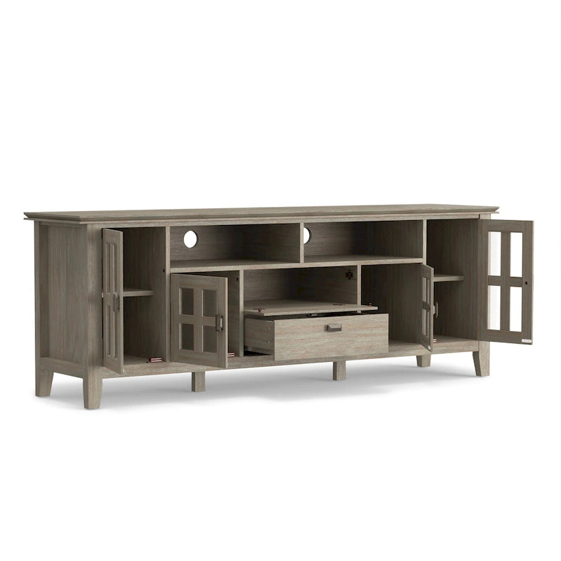 WYNDENHALL Stratford SOLID WOOD 72 Wide TV Media Stand For TVs up to 80