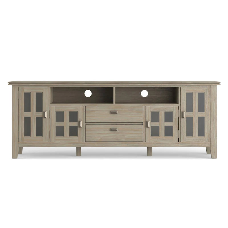 WYNDENHALL Stratford SOLID WOOD 72 Wide TV Media Stand For TVs up to 80
