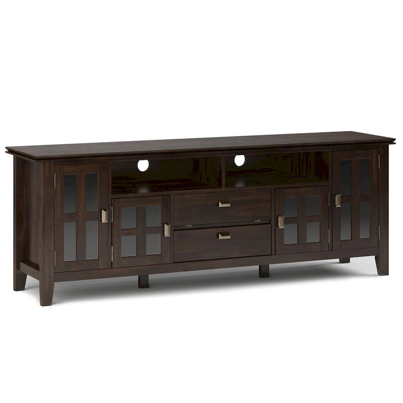 WYNDENHALL Stratford SOLID WOOD 72 Wide TV Media Stand For TVs up to 80