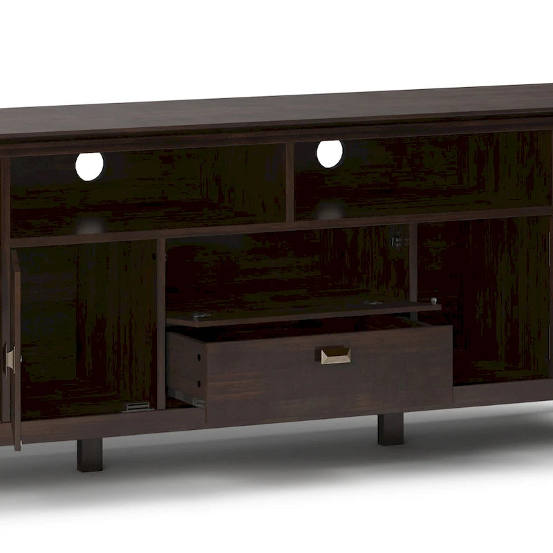 WYNDENHALL Stratford SOLID WOOD 72 Wide TV Media Stand For TVs up to 80