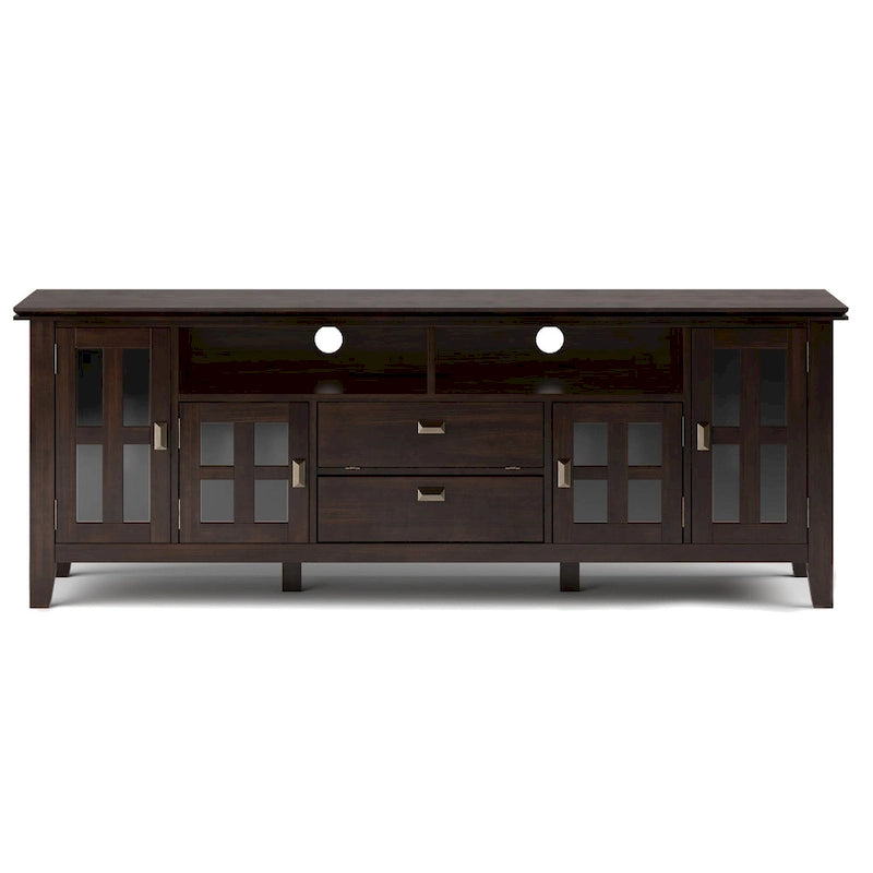 WYNDENHALL Stratford SOLID WOOD 72 Wide TV Media Stand For TVs up to 80