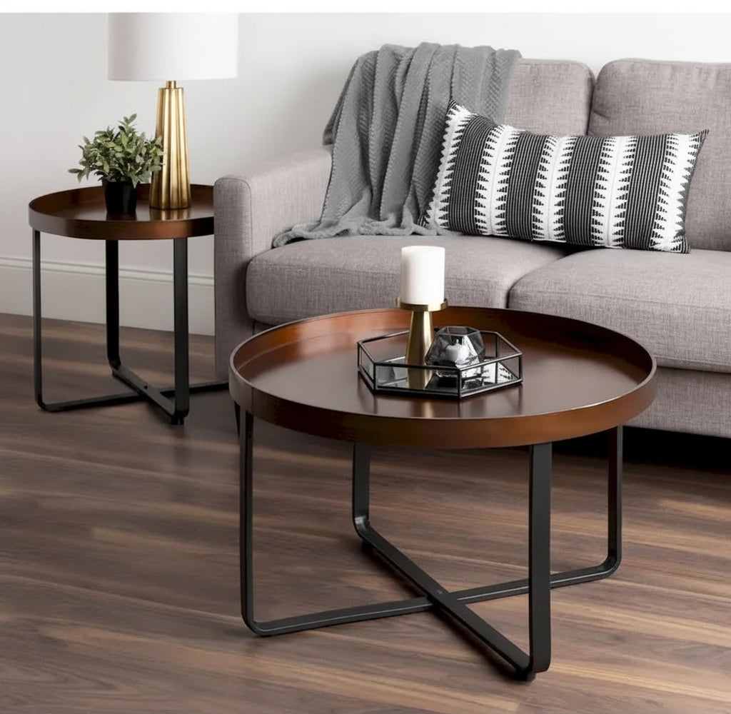  Zabel Round Modern Coffee Table - 28 Diameter