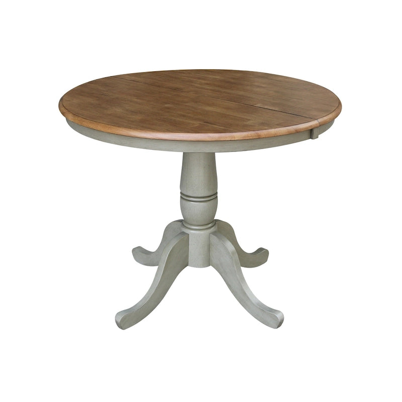 36 Round Extension Dining Table With 4 San Remo Chairs