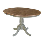 36 Round Extension Dining Table With 4 San Remo Chairs