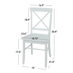 Simple Living 5-piece Albury Cross Back Dining Set