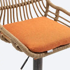 Swivel Bar Stools with Footrest Set of 2