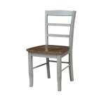 36 Round Top Pedestal Ext Table with 12 Leaf and 4 Madrid Chairs