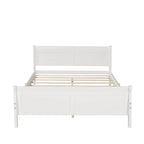 Wood Twin Sleigh Bed with Headboard and Footboard