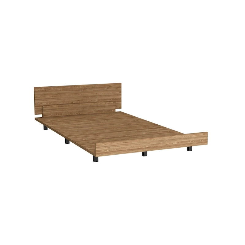 TUHOME Kaia Bed Base with Headboard, Twin
