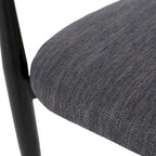 Modern Industrial Elmore Upholstered Dining Chairs (Set of 2) with Iron Frame by Christopher Knight Home