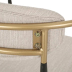 Modern Industrial Elmore Upholstered Dining Chairs (Set of 2) with Iron Frame by Christopher Knight Home