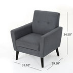 Sienna Mid-century Fabric Club Chair by Christopher Knight Home