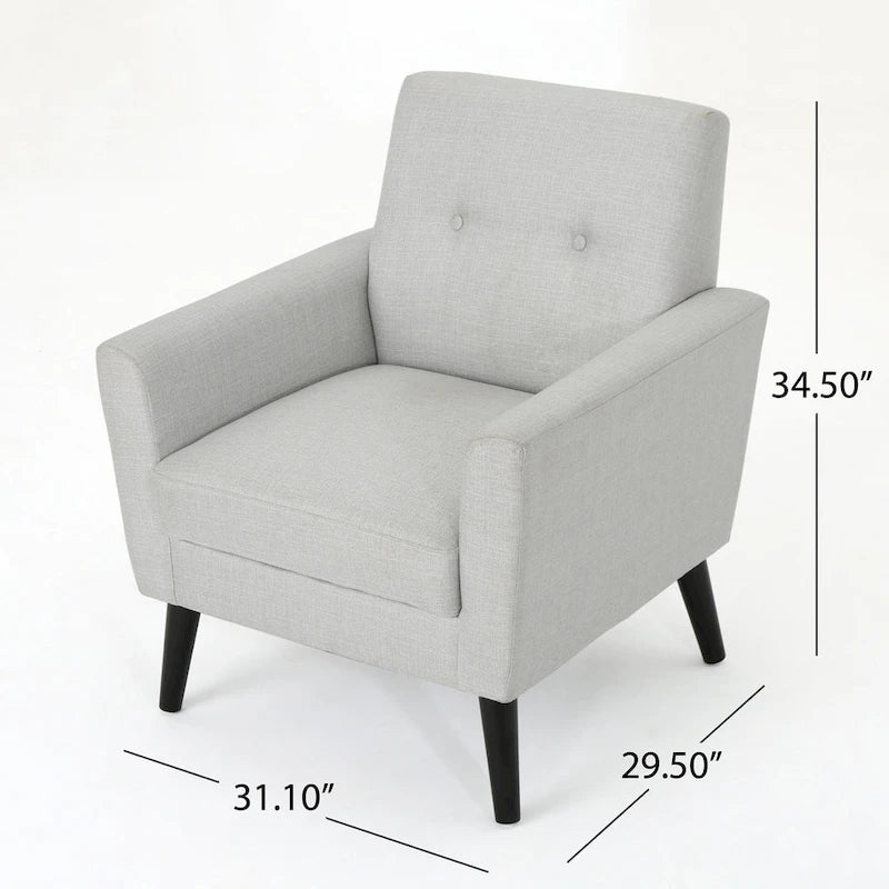 Sienna Mid-century Fabric Club Chair by Christopher Knight Home