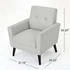 Sienna Mid-century Fabric Club Chair by Christopher Knight Home