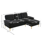 Three-Seat Simple And Stylish Indoor Modular Sofa