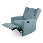 Hounker Contemporary Upholstered Swivel Recliner by Christopher Knight Home