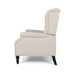 Apaloosa Oversized Tufted Fabric Oversized Pushback Recliner by Christopher Knight Home