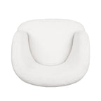 Mokena Textured Boucle Upholstered Swivel Club Chair by Christopher Knight Home