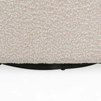 Mokena Textured Boucle Upholstered Swivel Club Chair by Christopher Knight Home
