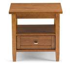 WYNDENHALL Norfolk SOLID WOOD 20 inch Wide Rectangle Transitional End Side Table - 20 inch Wide