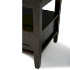 WYNDENHALL Norfolk SOLID WOOD 20 inch Wide Rectangle Transitional End Side Table - 20 inch Wide