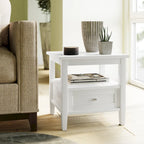WYNDENHALL Norfolk SOLID WOOD 20 inch Wide Rectangle Transitional End Side Table - 20 inch Wide