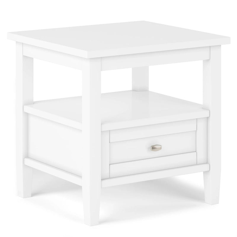WYNDENHALL Norfolk SOLID WOOD 20 inch Wide Rectangle Transitional End Side Table - 20 inch Wide