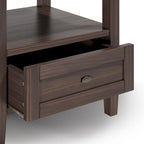 WYNDENHALL Norfolk SOLID WOOD 20 inch Wide Rectangle Transitional End Side Table - 20 inch Wide
