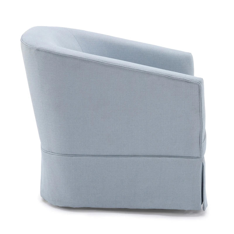 Elayne Skirted Fabric Swivel Accent Chair by Greyson Living