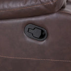 Malic Tufted Faux Leather Swivel Recliner by