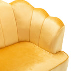 Reitz Glam Velvet Shell 3 Seater Sofa by Christopher Knight Home - 76.25 L x 29.25 W x 33.50 H