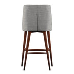Sasha Espresso Barrel Back Counter Stools (Set of 2) iNSPIRE Q Modern