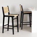 South Shore Balka Rattan Bar Stool, Set of 2