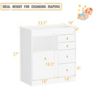 Modern Wooden Changing Dresser - Durable Construction, Baby Dresser