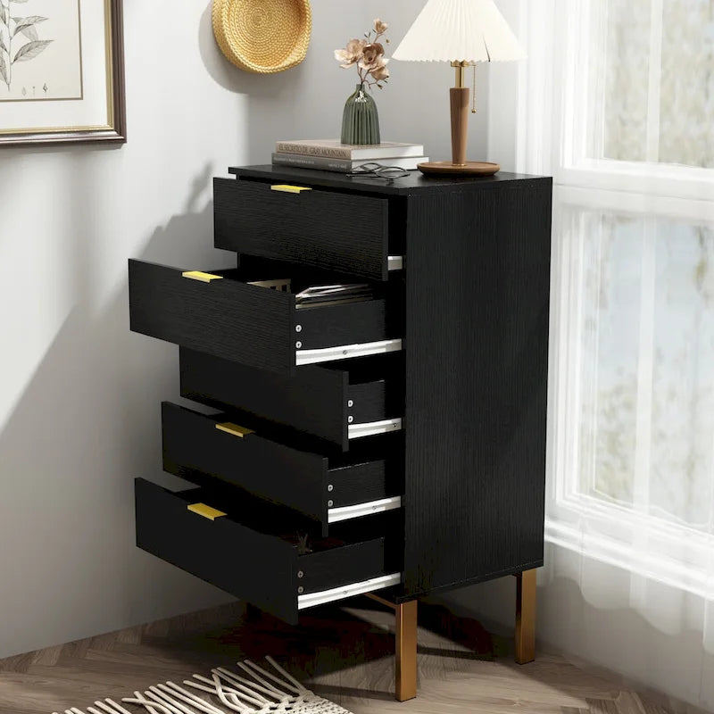5 Drawer Dresser Storage Tower, Organizer Unit for Bedroom,Chest