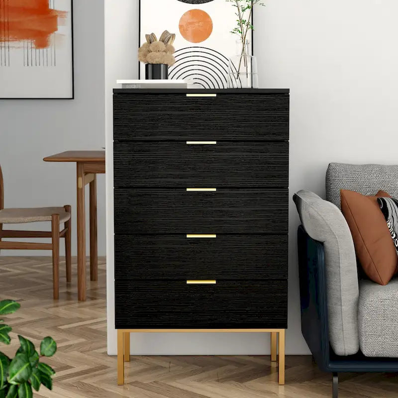 5 Drawer Dresser Storage Tower, Organizer Unit for Bedroom,Chest